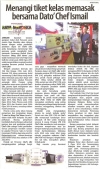 Menangi tiket kelas memasak bersama Dato&#039; Chef Ismail