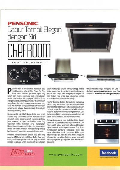 Dapur Tampil Elegan Dengan Siri Chef Room