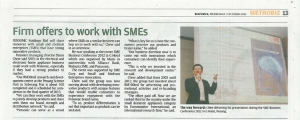 Firm offers to work with SMEs