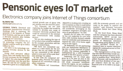 Pensonic eyes IoT Market