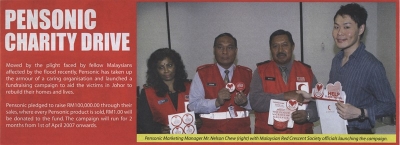 Pensonic Charity Drive