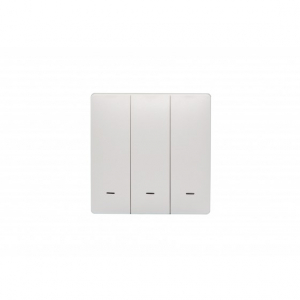 Toush Smart Switch WHITE 3 Gang Without Neutral C/W Smartphone App, Scheduling| T891301SS-ZBS(WH)