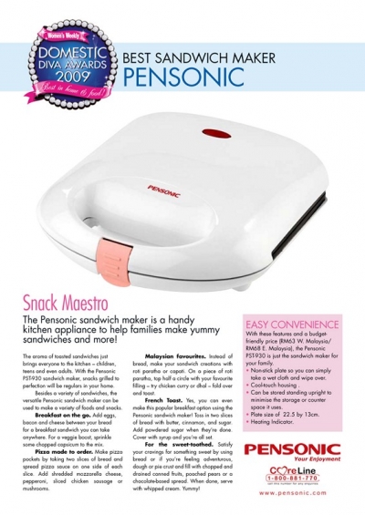 Pensonic Best Sandwich Maker