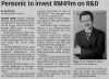 Pensonic to Invest RM49m on R&amp;D