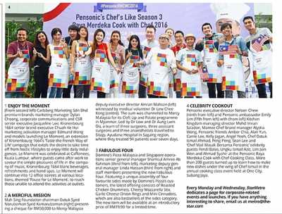 Pensonic Chef&#039;s Like Season 3 Raya Merdeka Cook with Chef 2016