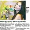 Beauty and a dinosaur cutie