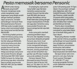 Pesta memasak bersama Pensonic