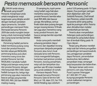 Pesta memasak bersama Pensonic
