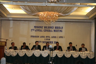 Pensonic AGM &amp; EGM 2011