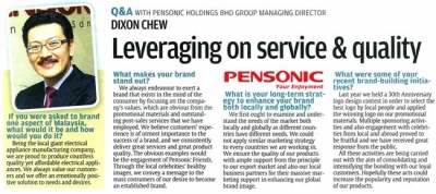 Leveraging on service &amp; quality