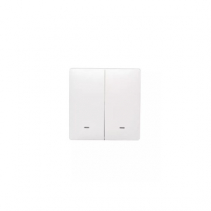 Toush Smart Switch WHITE 2 Gang Without Neutral C/W Smartphone App, Scheduling| T891201SS-ZBS(WH)