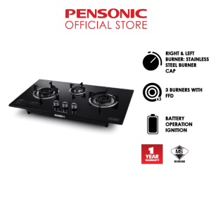 Pensonic Flexible Base Built-In Gas Hob (3 Burners) PGH-621G